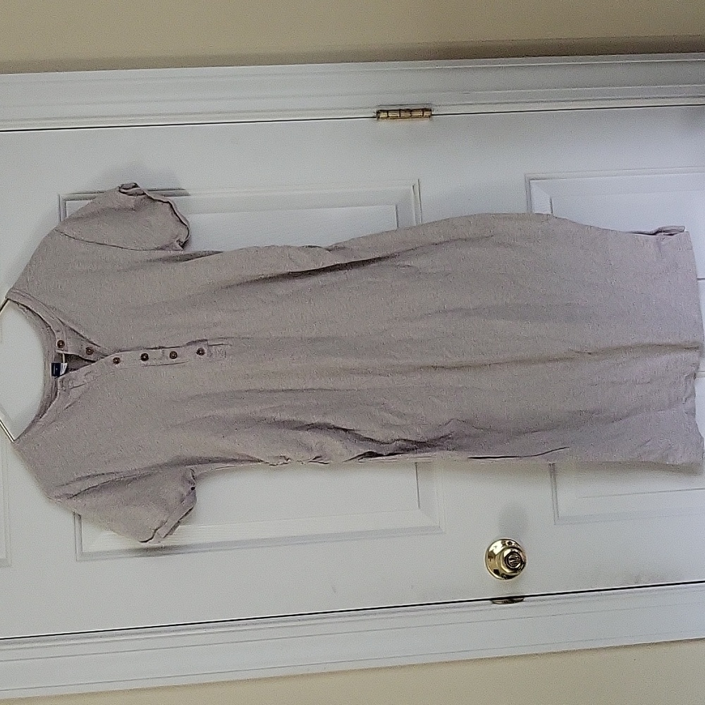 Old Navy Maternity Heathered Oatmeal Dress Sz M